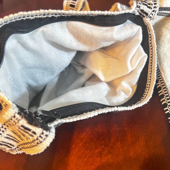 Woven Boho Wool Crossbody Shoulder Bags Llama & Fish Hippie Zipper Closures - Picture 6 of 9